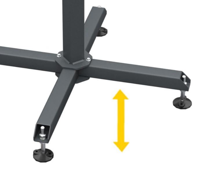 Bancos para el ensamblado manual EDGE Patas ajustables Emmegi